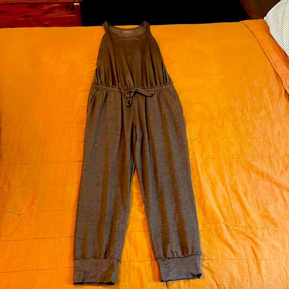 Patagonia Women's Small Seabrook Jumpsuit Cone Brown Sleeveless Casual Active